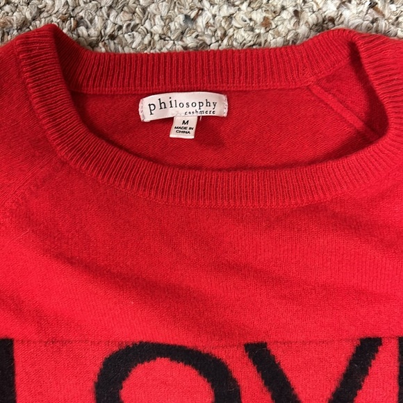 Philosophy cashmere sweater size small Euc - Picture 2 of 3